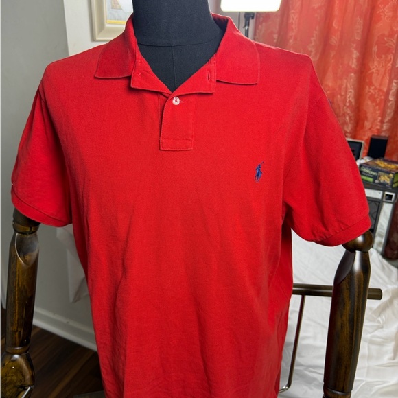 Polo by Ralph Lauren Men's Vibrant Red Polo Shirt - Picture 14 of 14